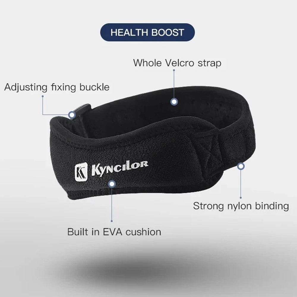 Patella Knee Strap - Adjustable Tendon Support Band & Compression Brace