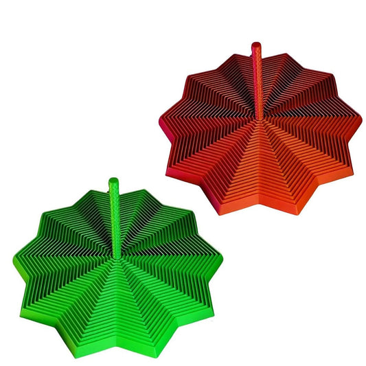 2Pack 3D Fidget Star - Expandable Sensory Toy, Hexagon Fractal Fidget for Stress Relief