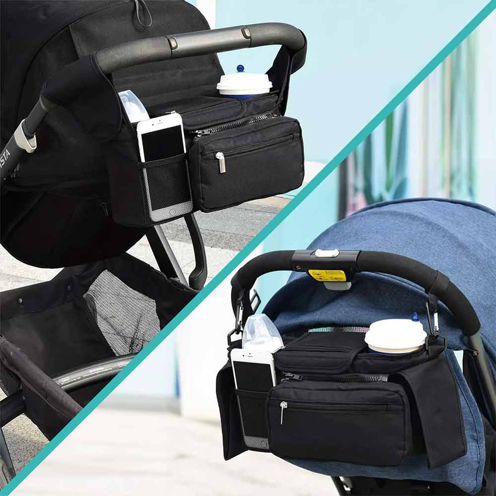 Universal Baby Pram Stroller Organiser Caddy Organizer Storage Accessories Bag
