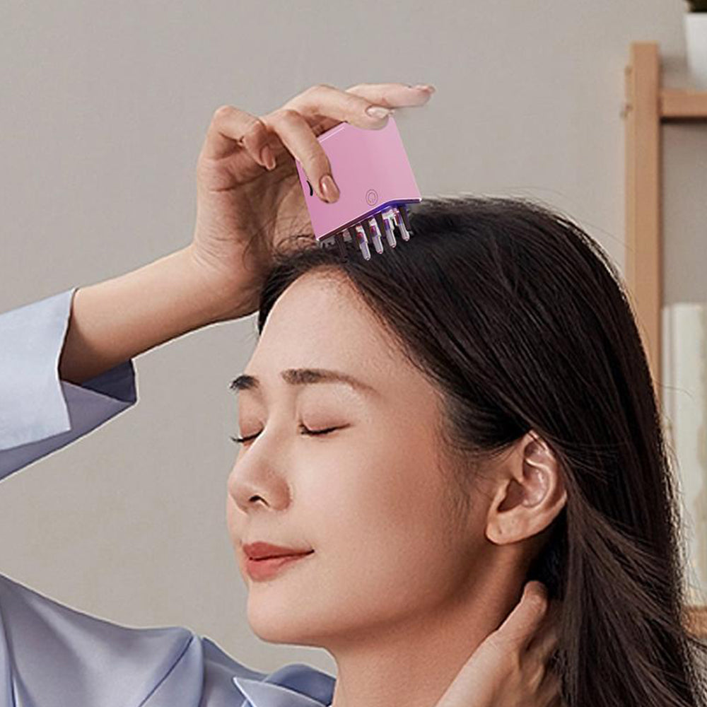 Hair Oil Applicator Red Light Electric Scalp Massager Vibration Hair Growth Hot