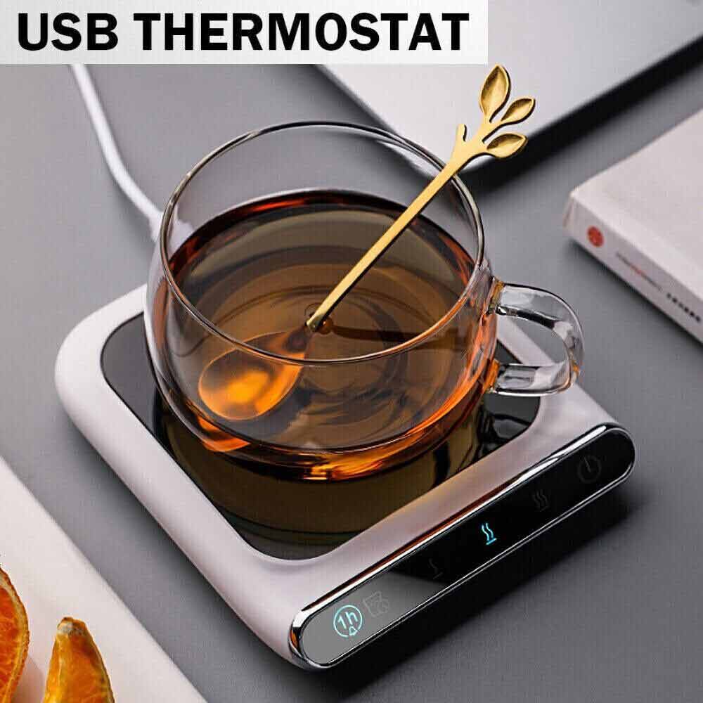 Smart USB Coffee Mug Warmer Tea Milk Cup Heater Pad Heating Plate Office Home