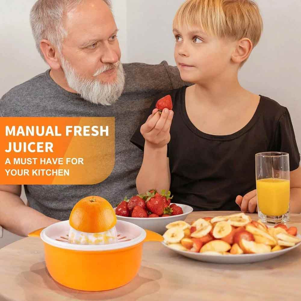 250ml Hand Press Citrus Juicer, Portable Fruit Squeezer for Lemon Orange