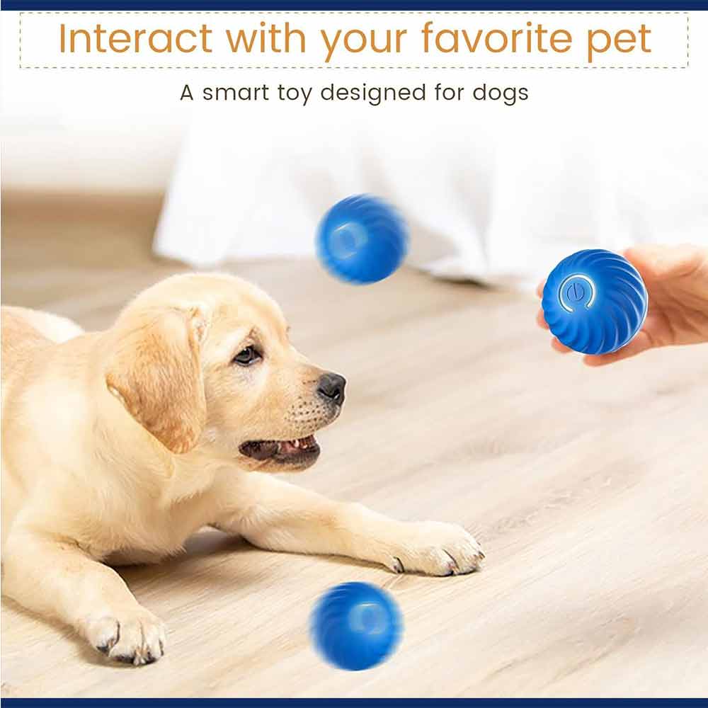 Smart Cat Dog Toy Automatic Rolling Ball Electric Pet Self-moving Kitten Game