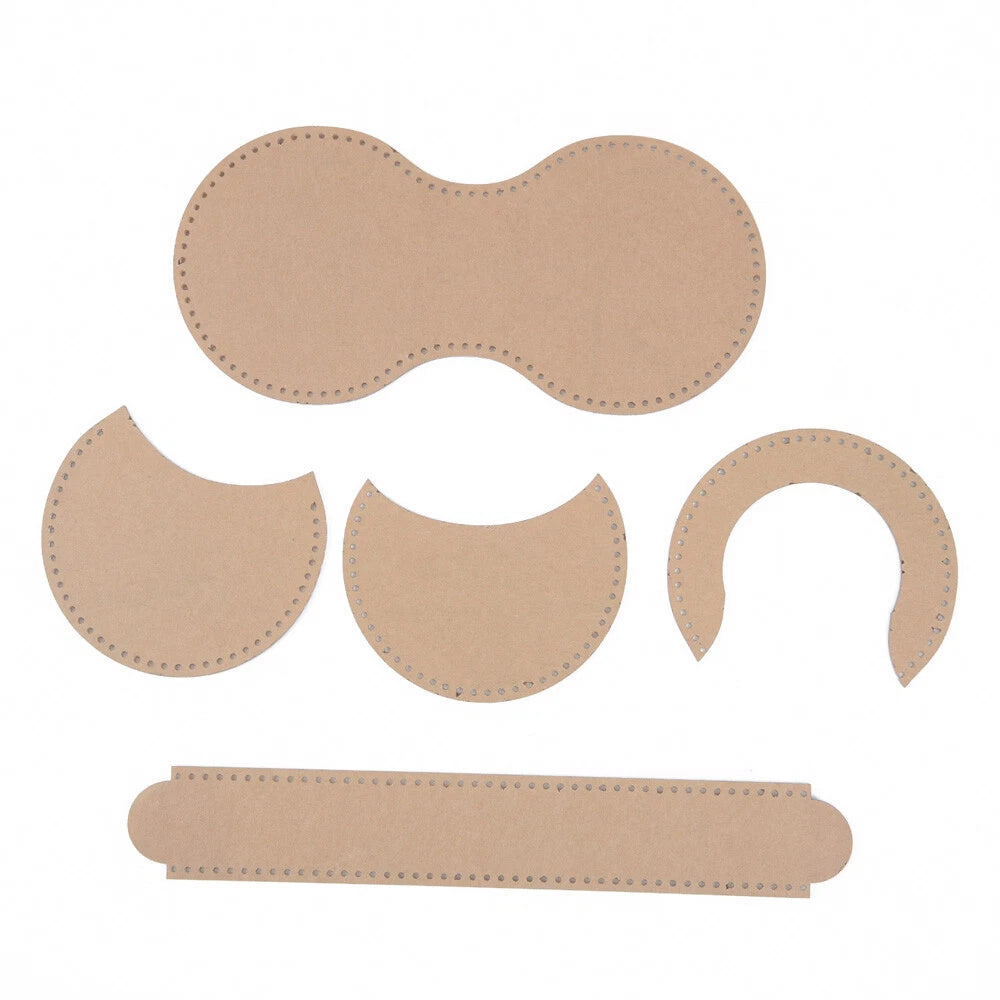 5pcs DIY Leather Wallet Template - Acrylic Stencil for Coin Purse Crafting
