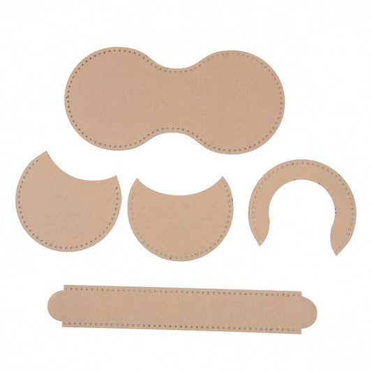5pcs DIY Leather Wallet Template - Acrylic Stencil for Coin Purse Crafting
