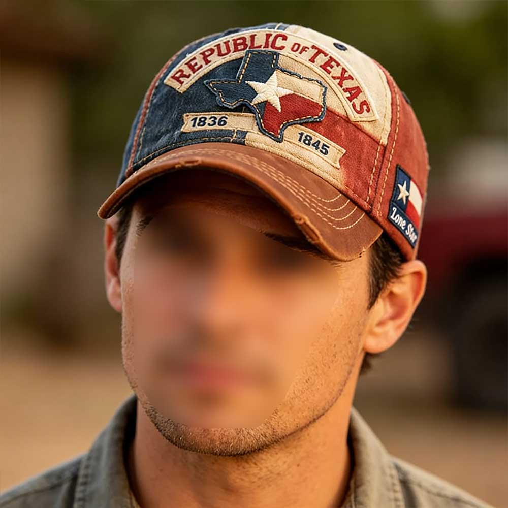 Lone Star Legacy Texas Republic Baseball Cap (1836-1845) Vintage Washed Texas Pride Hat Unisex Adjustable