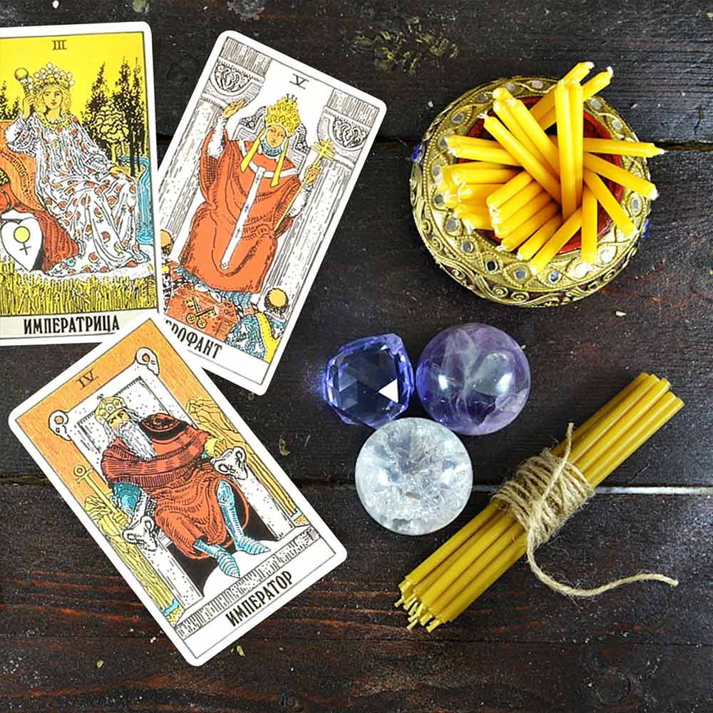 78 Russian Tarot Cards – Oracle Deck, Pocket Size Russian Version Tarot