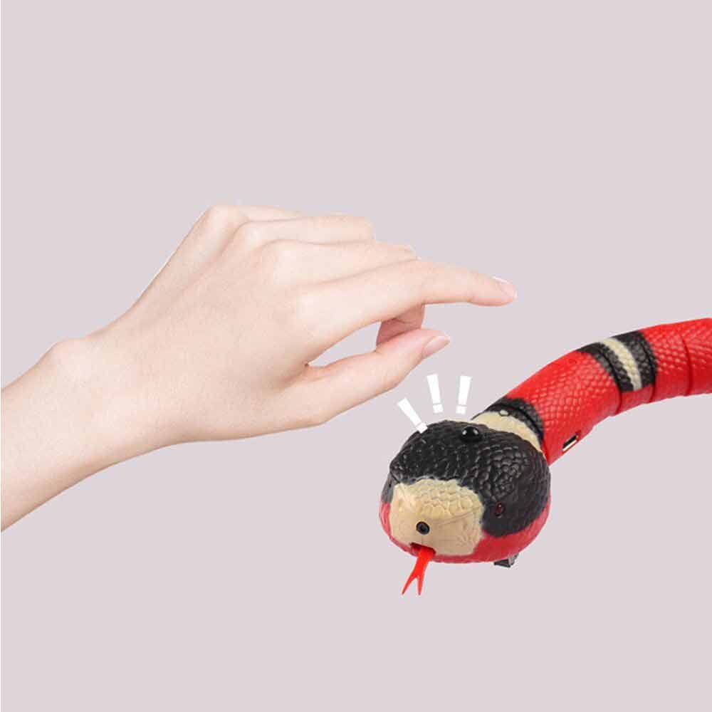 Smart Sensing Snake Toys Pet Cat Toy Cats USB Charging Electron Interactive Toy