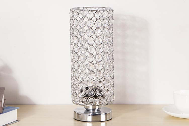 Crystal Bedroom Nightstand Light Bedside Table Lamp Home Decor Desktop Lamp