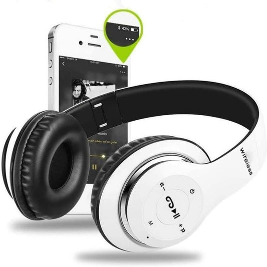 Wireless Bluetooth 5.1 Headphones with Noise Cancelling Over-Ear Earphones