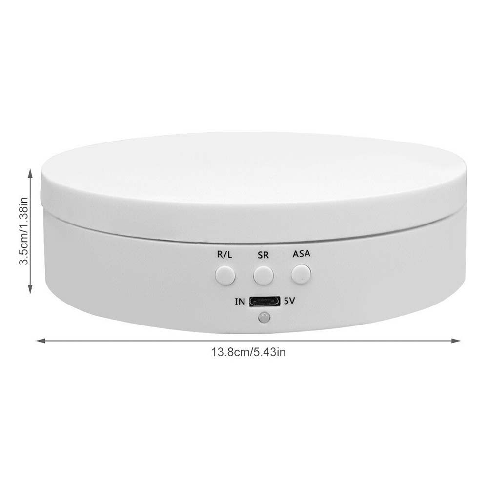 360°Rotating Electric Turntable Display Stand Jewelry Photography Show Holder