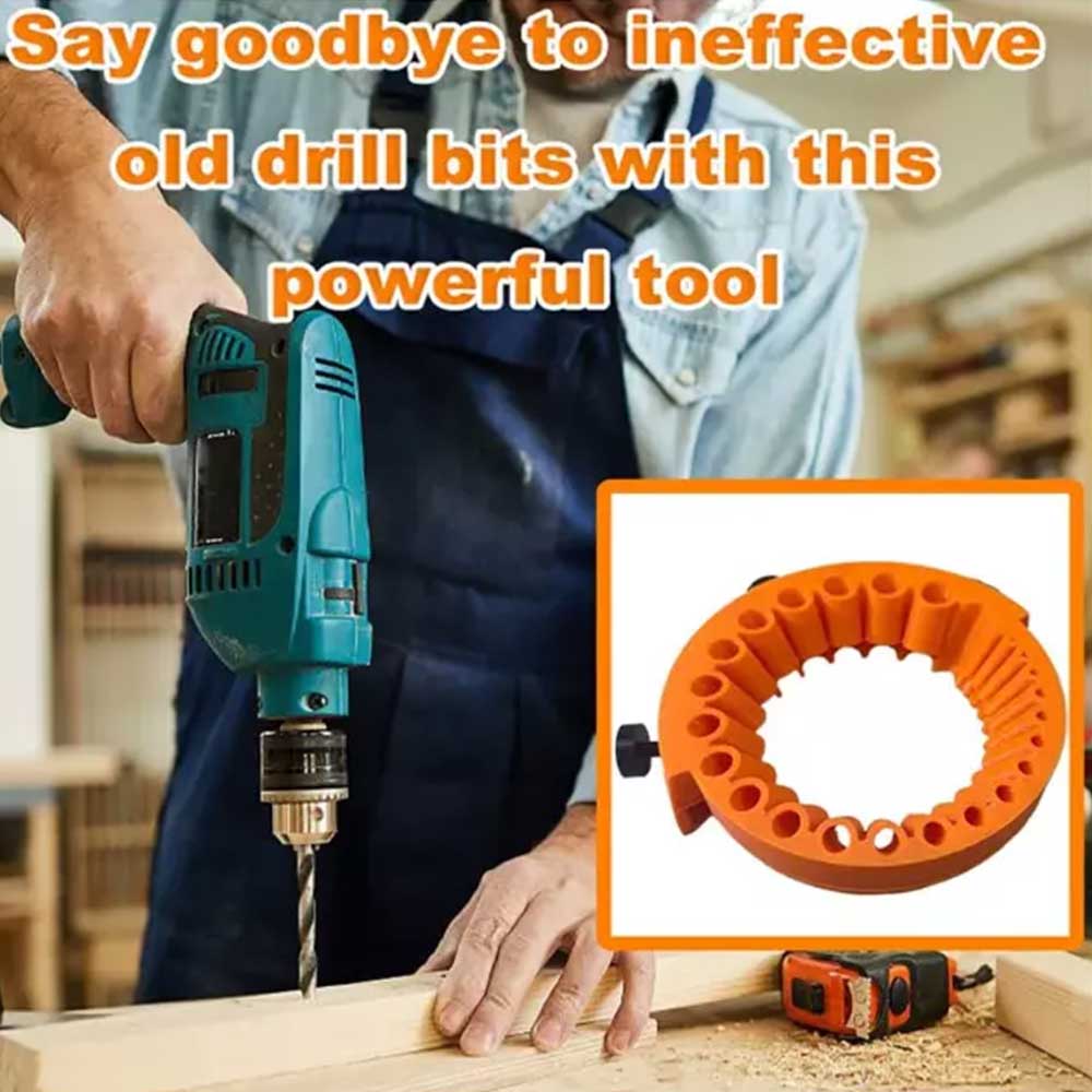 Handheld Drill Bit Sharpener for All Bits, Sharpening Jig for 125mm Grinder