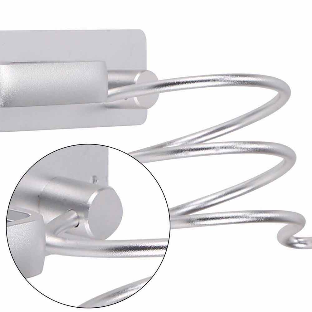 No punching Wall Mounted Hair Dryer Straightener Holder Shelf Stand Storage