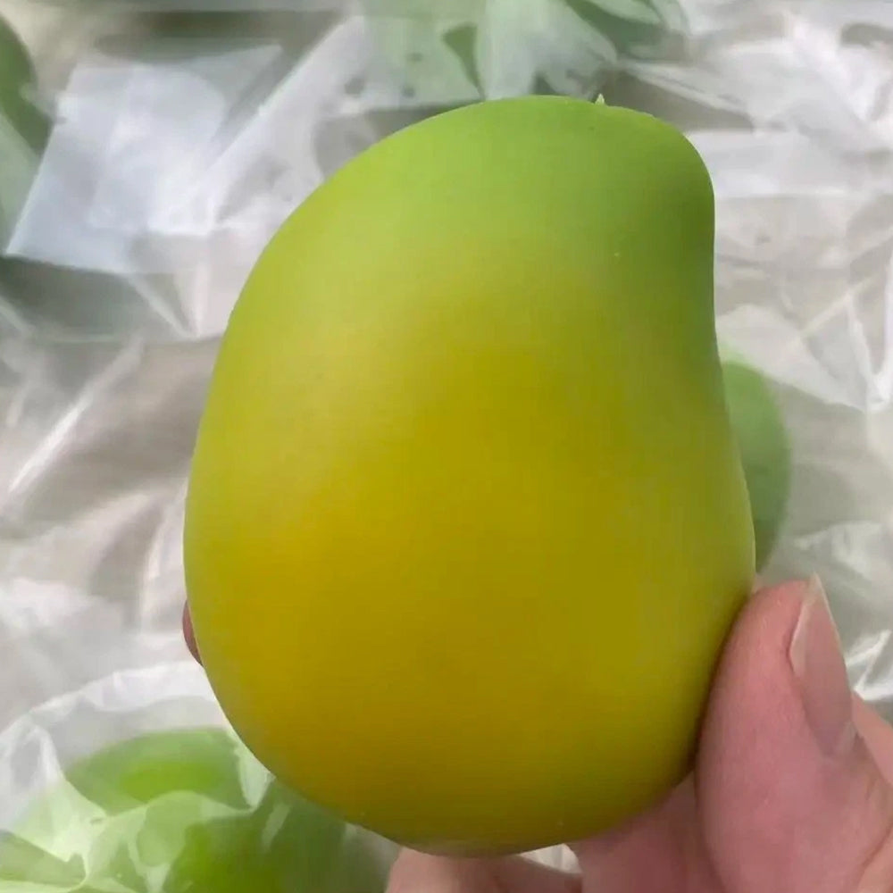 2PCS Squishy Mango Fidget Toy – Color Changing Stress Ball, Handmade ASMR Sensory Gift