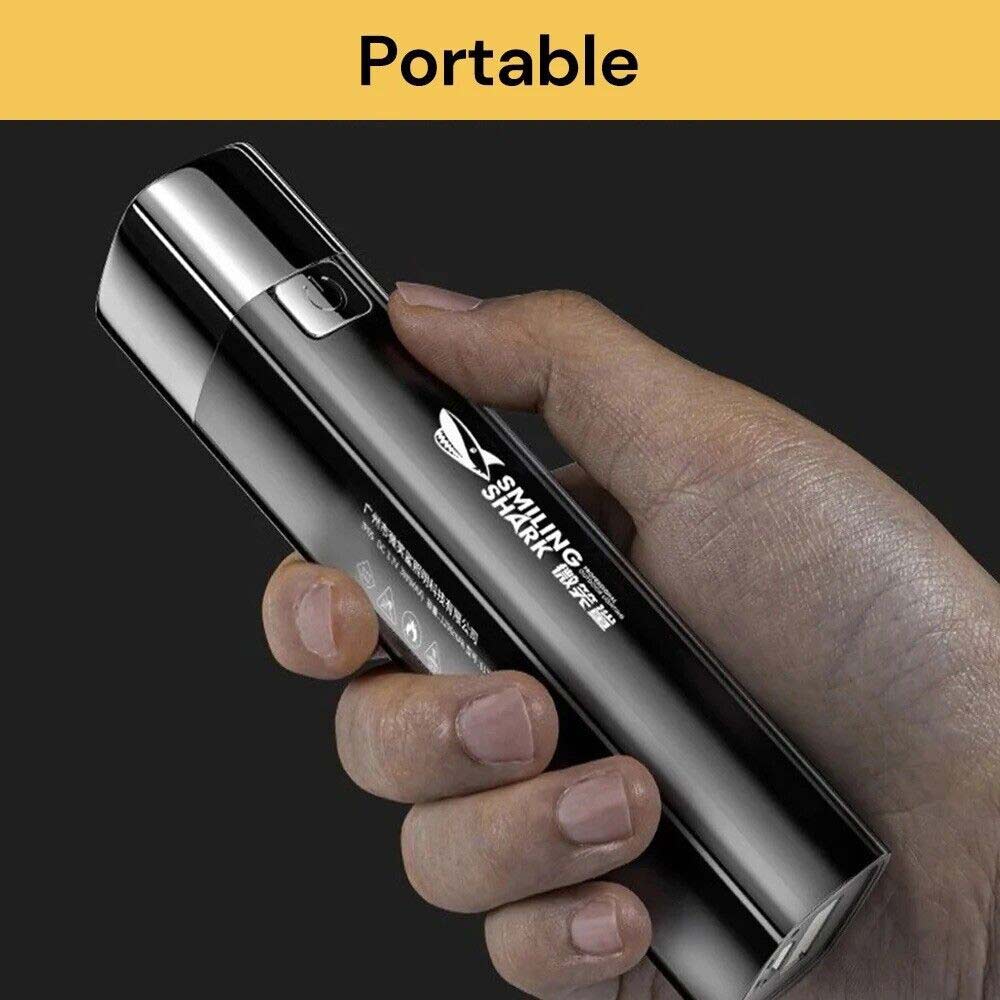 Mini USB LED Flashlight Keychain Rechargeable Self Tactical Light