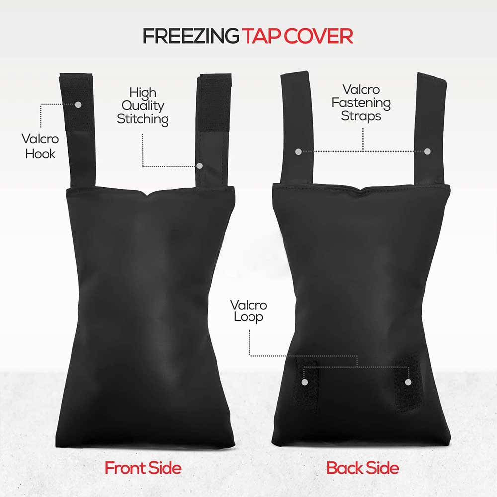 Waterproof Outdoor Tap Cover - Frost Protector Insulated Winter Jacket for Garden