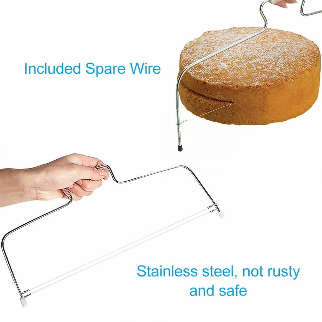 304 Stainless Steel Adjustable Slicer for Bread, Toast and Cakes