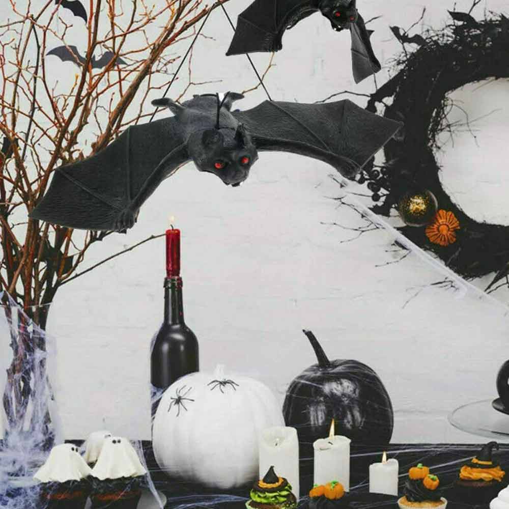 Halloween Hanging Bats – 24cm Party Decoration, Trick Toy Gags Joke Pendant