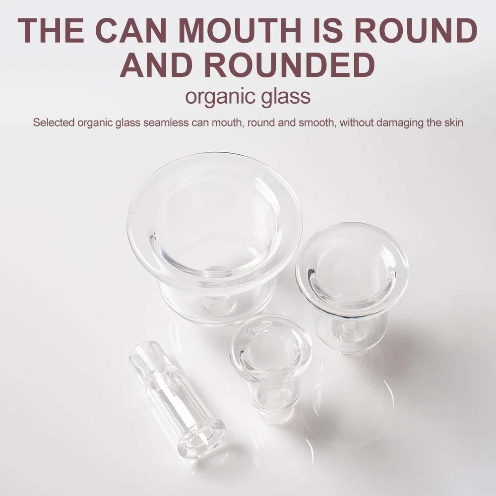 Facial Cupping Set 4PCS - Face Massage Skincare Tool, Cupping Glass for Skin Revitalize