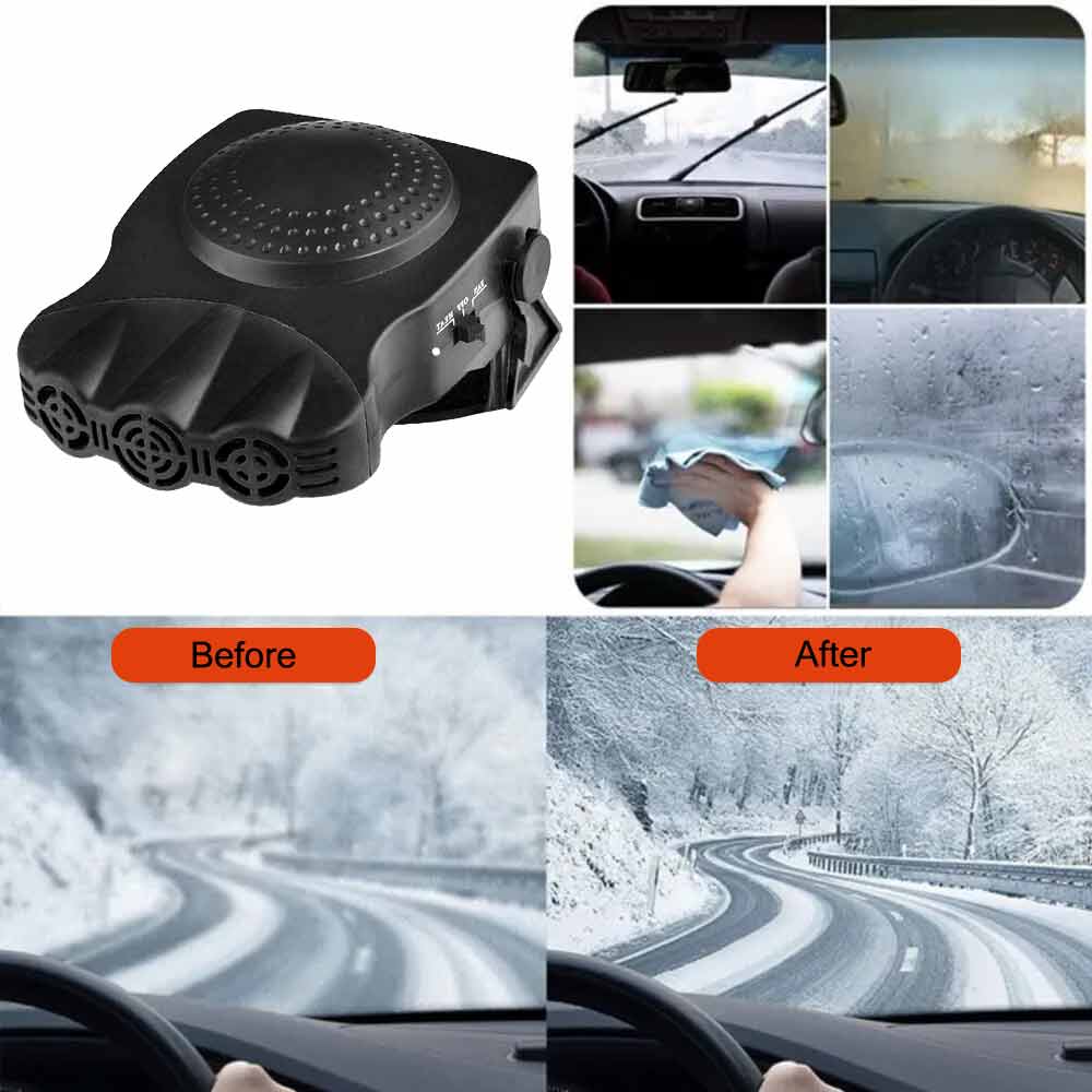 Portable Electric Car Heater DC 12V 150W Heating Fan Defogger Defroster Demister