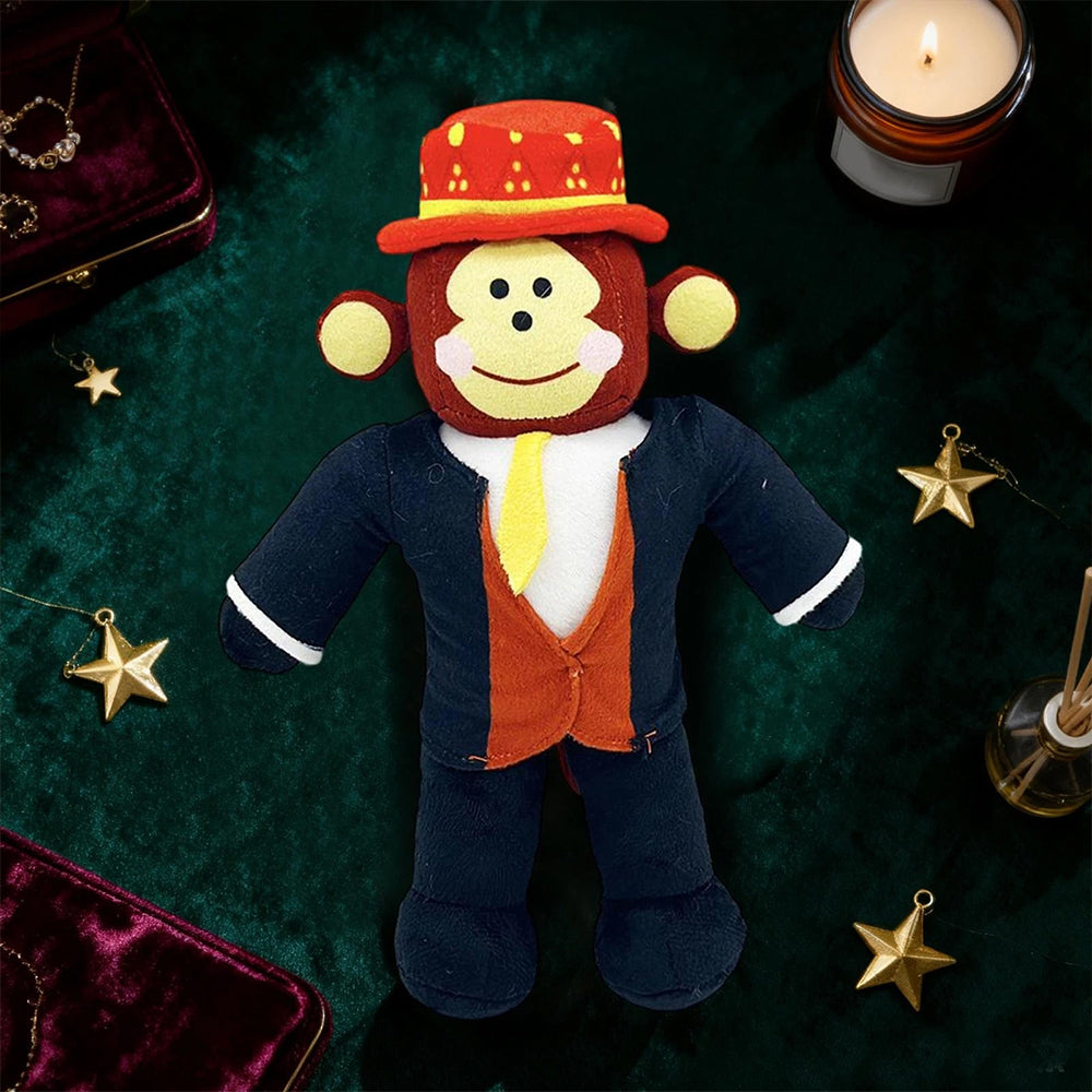 Steal A Brainrot Monkey Plush Toy Funny Cartoon Stuffed Animal Doll Plush for Play & Display