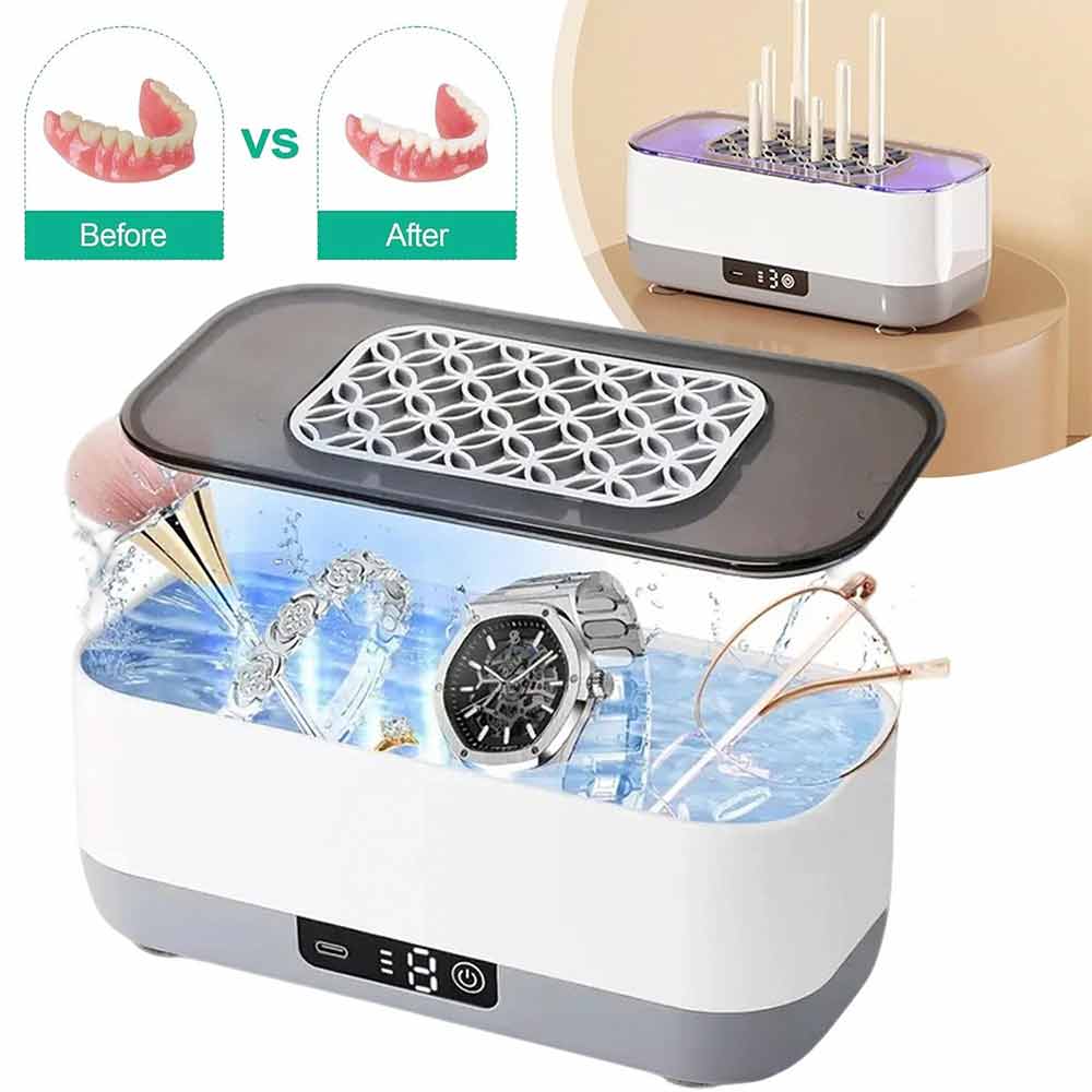 Portable Ultrasonic Cleaner – USB Rechargeable for Jewellery, Watches & Glasses