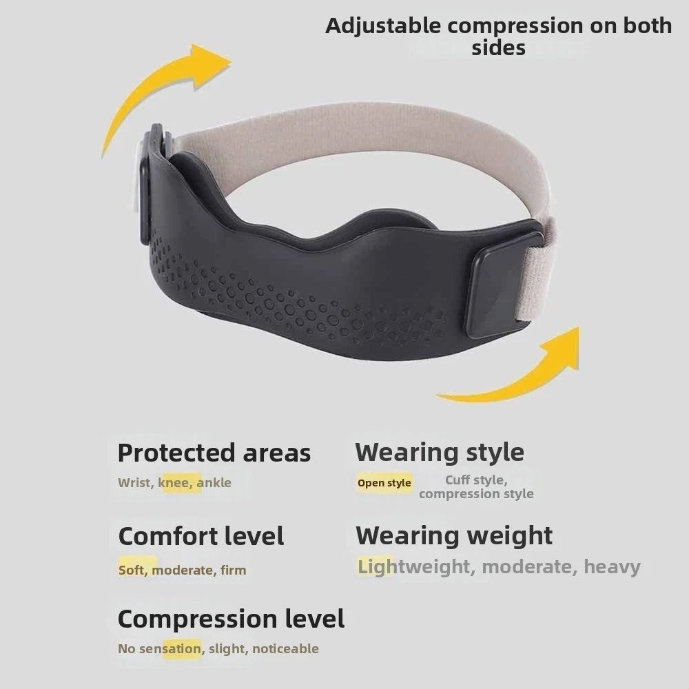 1 Pair Silicone Knee Straps - Patella Tendon Support Band for Sports