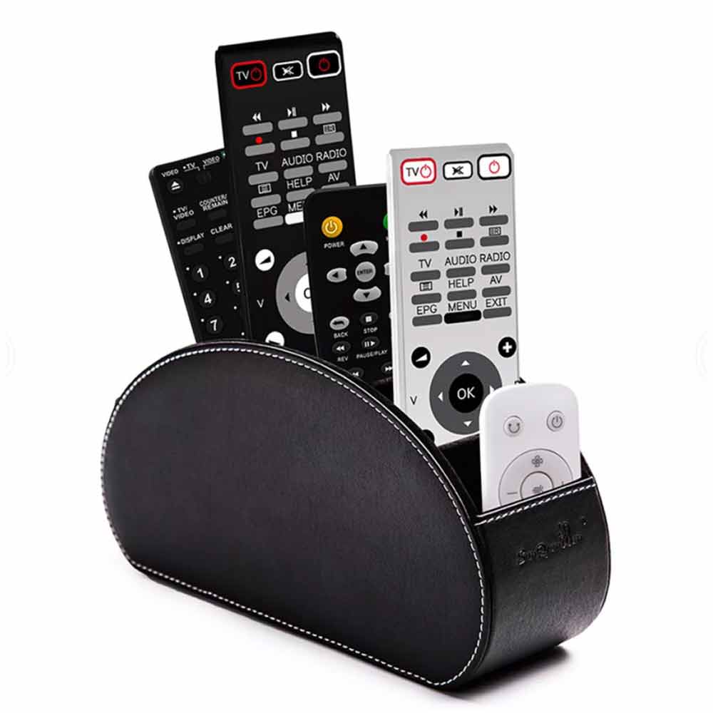 TV Remote Control Holder Table Storage Box 5 Grid Desktop Tidy Organizer Case