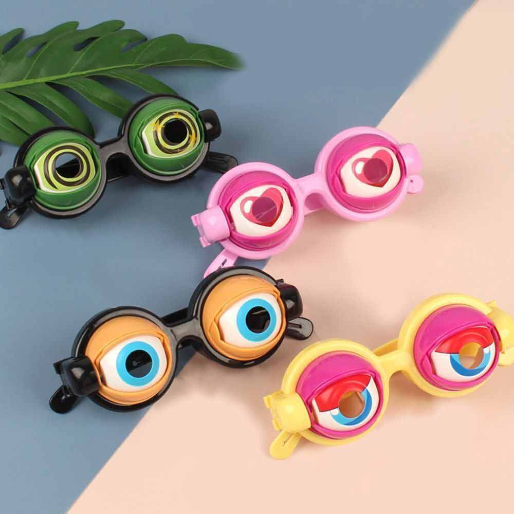 Funny Glasses Crazy Eyes Props Toy Pranks Adult Kids Party Eyewear Crazy Blink