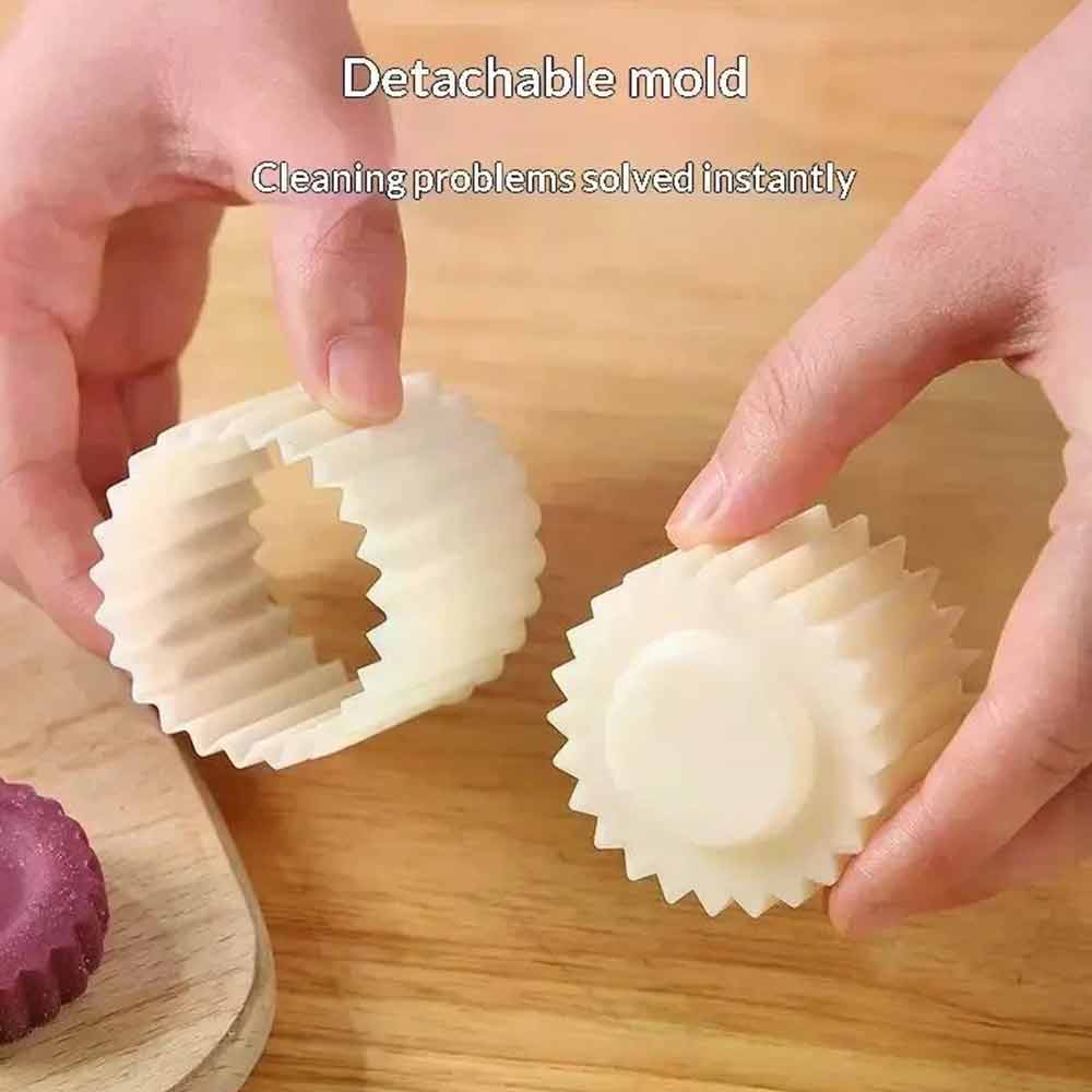 Double-Ended Pastry Mold – 2PCS 2-in-1 Press-Type Mooncake & Cookie Mold