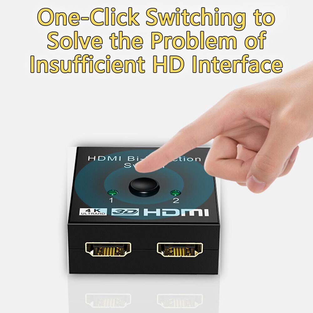 3D Hub 2.0 2 in 1 HDCP 4K Bi Direction UHD Switch Switcher Splitter HDMI In Out