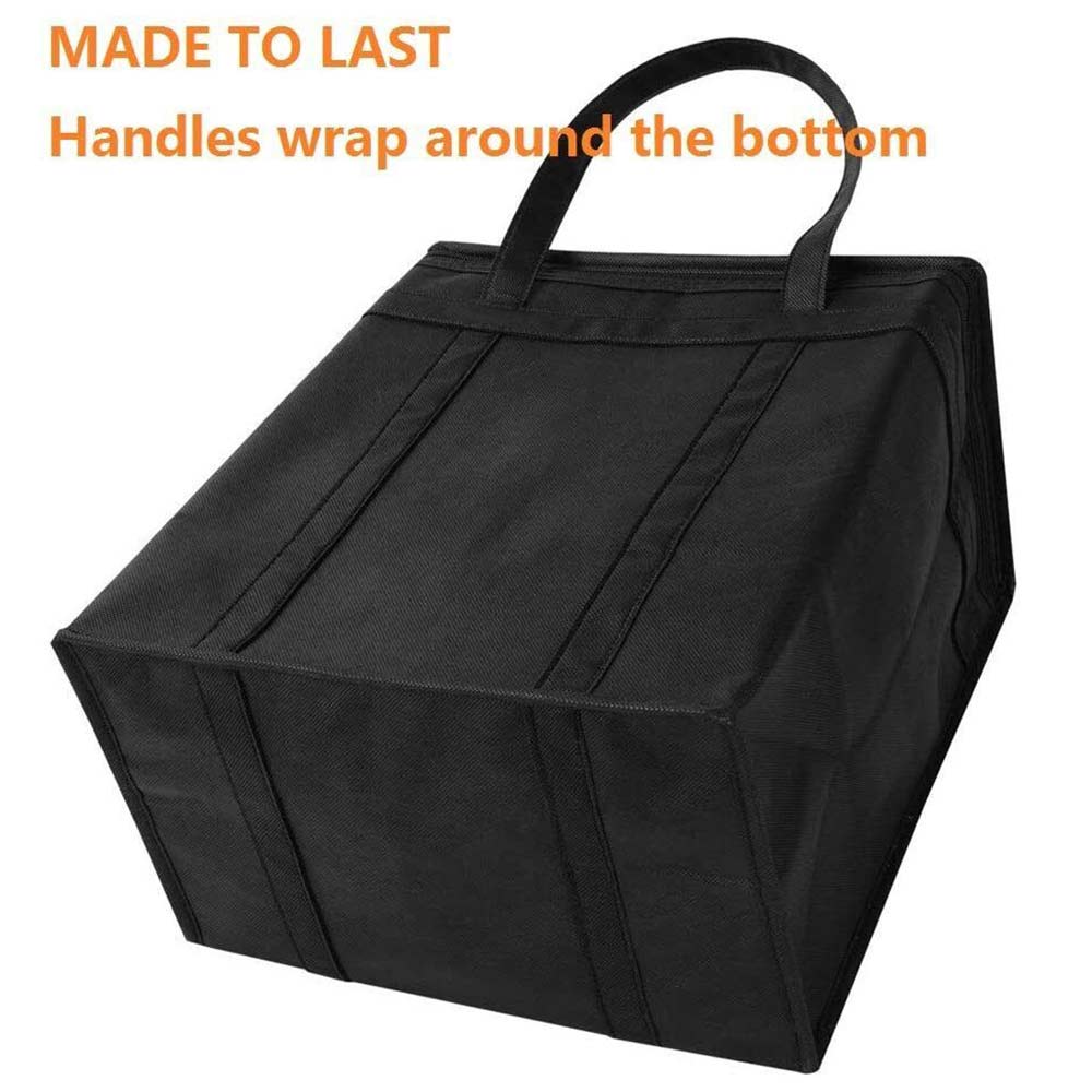 2Pack Insulated Cooler Bag,Reusable Grocery Shopping Bag with Dual Zipper