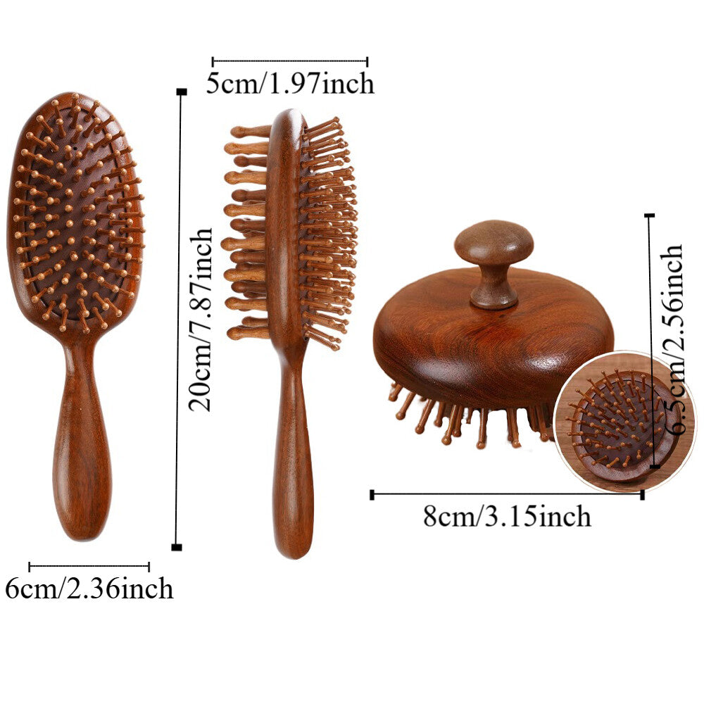 Hair Brush Massage Combs Sandalwood Air Bag Massage Comb Wood Comb Hair Care