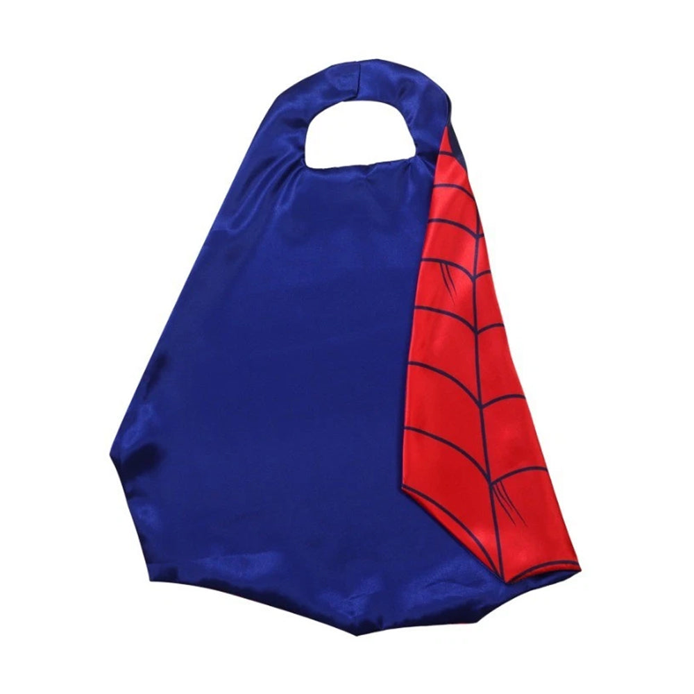 Spider-Man Kids Costume – 4PCS Cape & Mask Fancy Dress Kit for Boys Girls