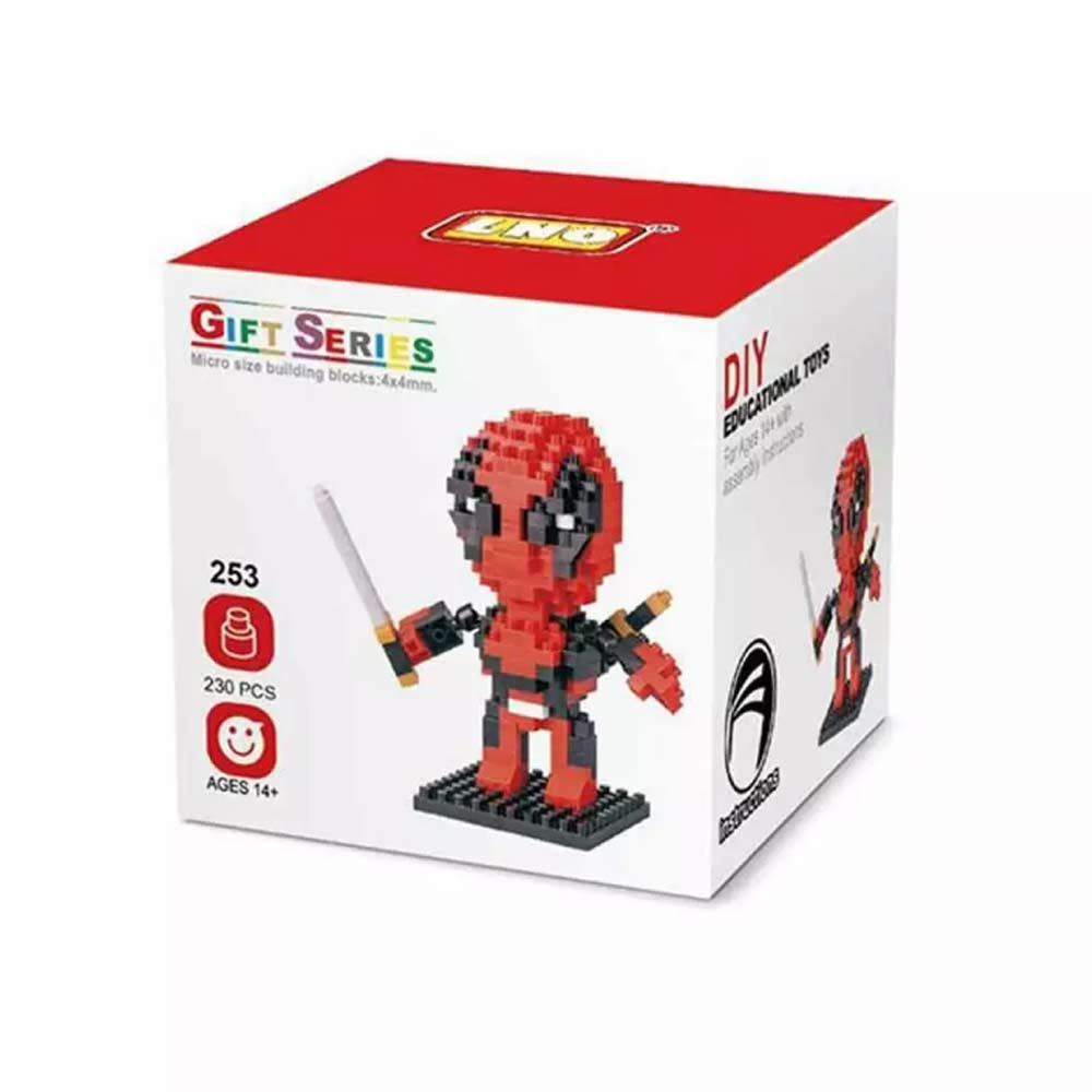 Deadpool Superhero LOZ Style Nano Brick Mini Building Block Puzzle Toy Gift