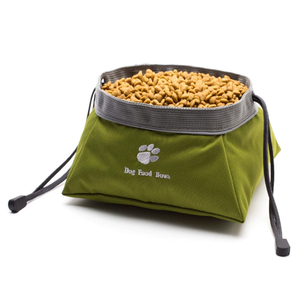Portable Collapsible Pet Bowl – Foldable Silicone Dog Food & Water Feeder