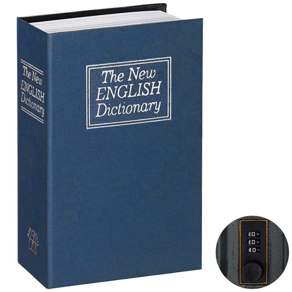 Portable Hidden Safe Book – Combination Lock Book Safe, Secret Storage Box (18cm)
