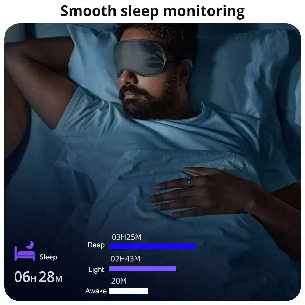 R06 Smart Ring Men Women Heart Rate Blood Oxygen Monitor Fitness Sport Tracker