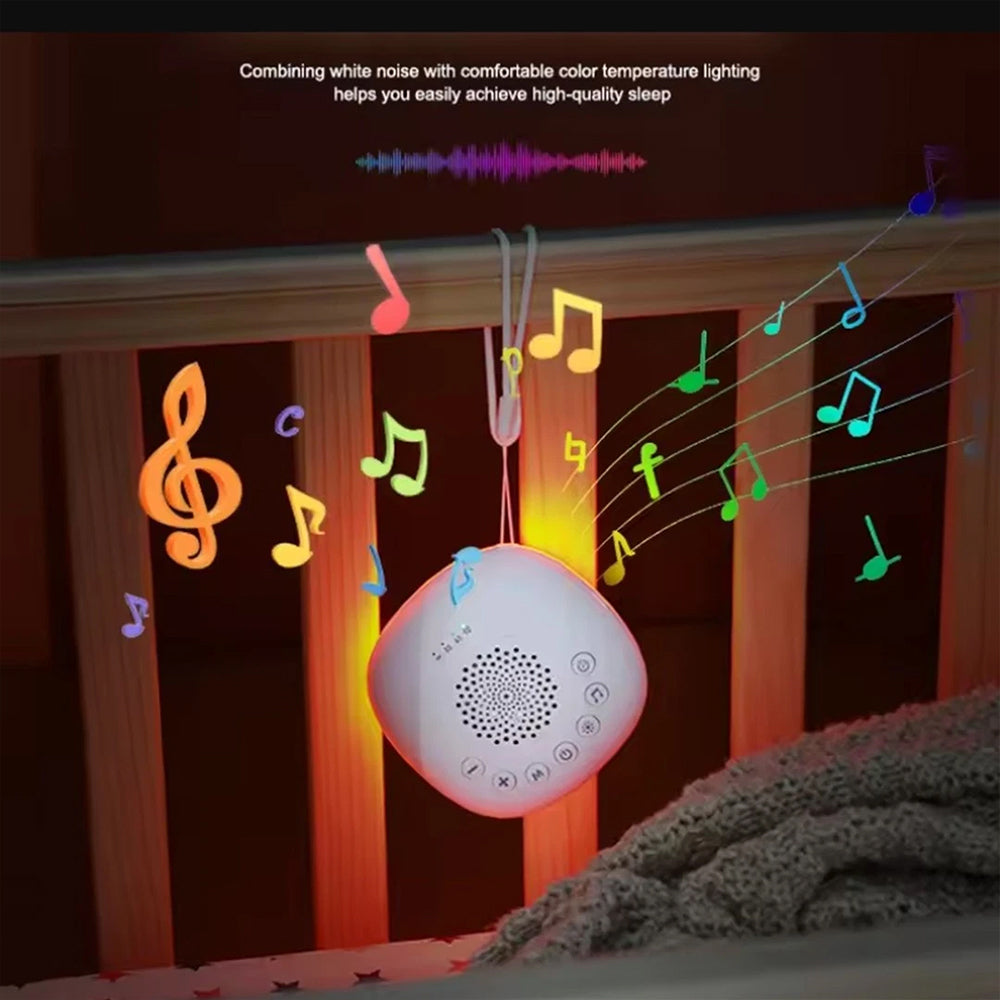 20-Sound Portable White Noise Machine – RGB Night Light, Timer for Sleep & Relaxation