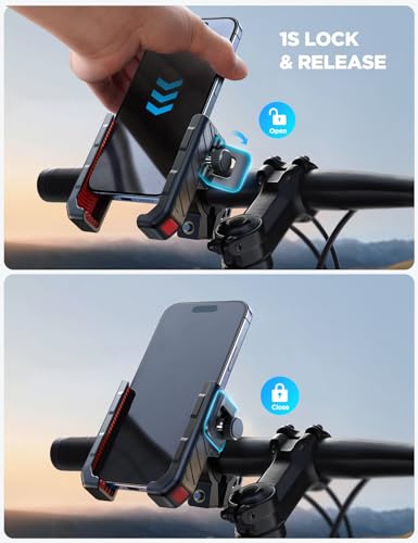 JOYROOM Bike Phone Mount - Handlebar Holder for iPhone Samsung 4.7–7 Inch