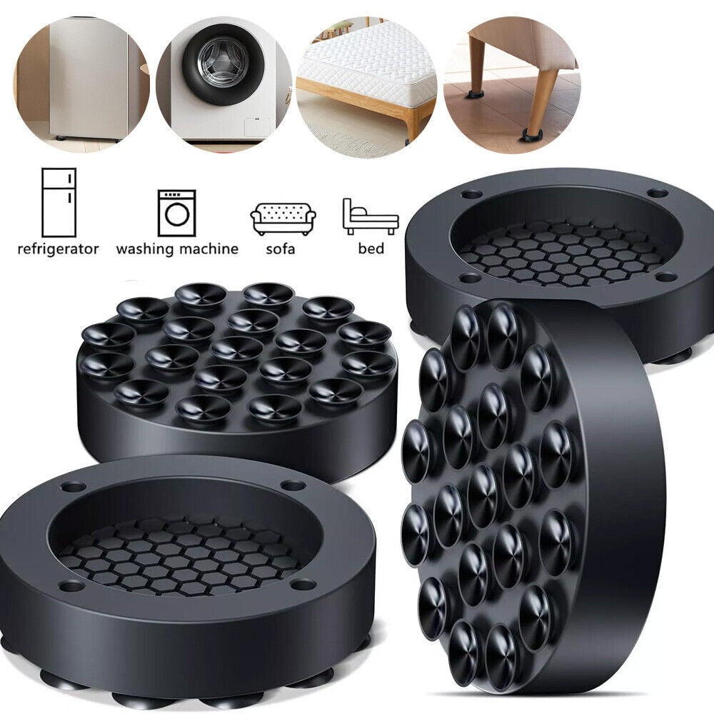 4Pcs Washing Machine Support Mat Anti-Vibration Leg Stopper Foot Pad Feet Pads