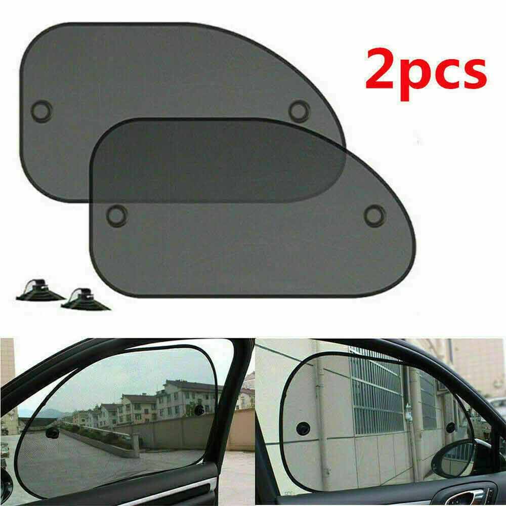 2-Piece Car Sun Shade Cover – Mesh Window Blind with Max UV Protection for Rear & Front Windows
