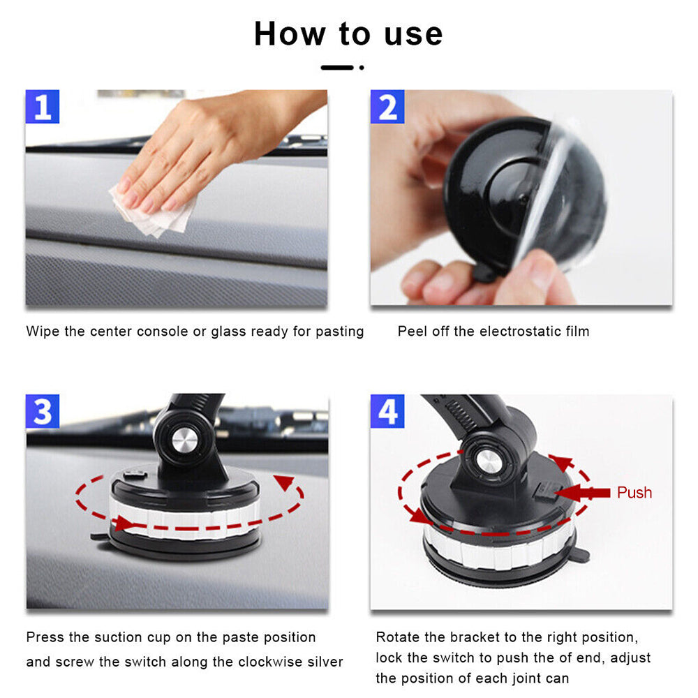 360° Phone Mount Car Center Console Stack Super Adsorption Phone Holder Stand