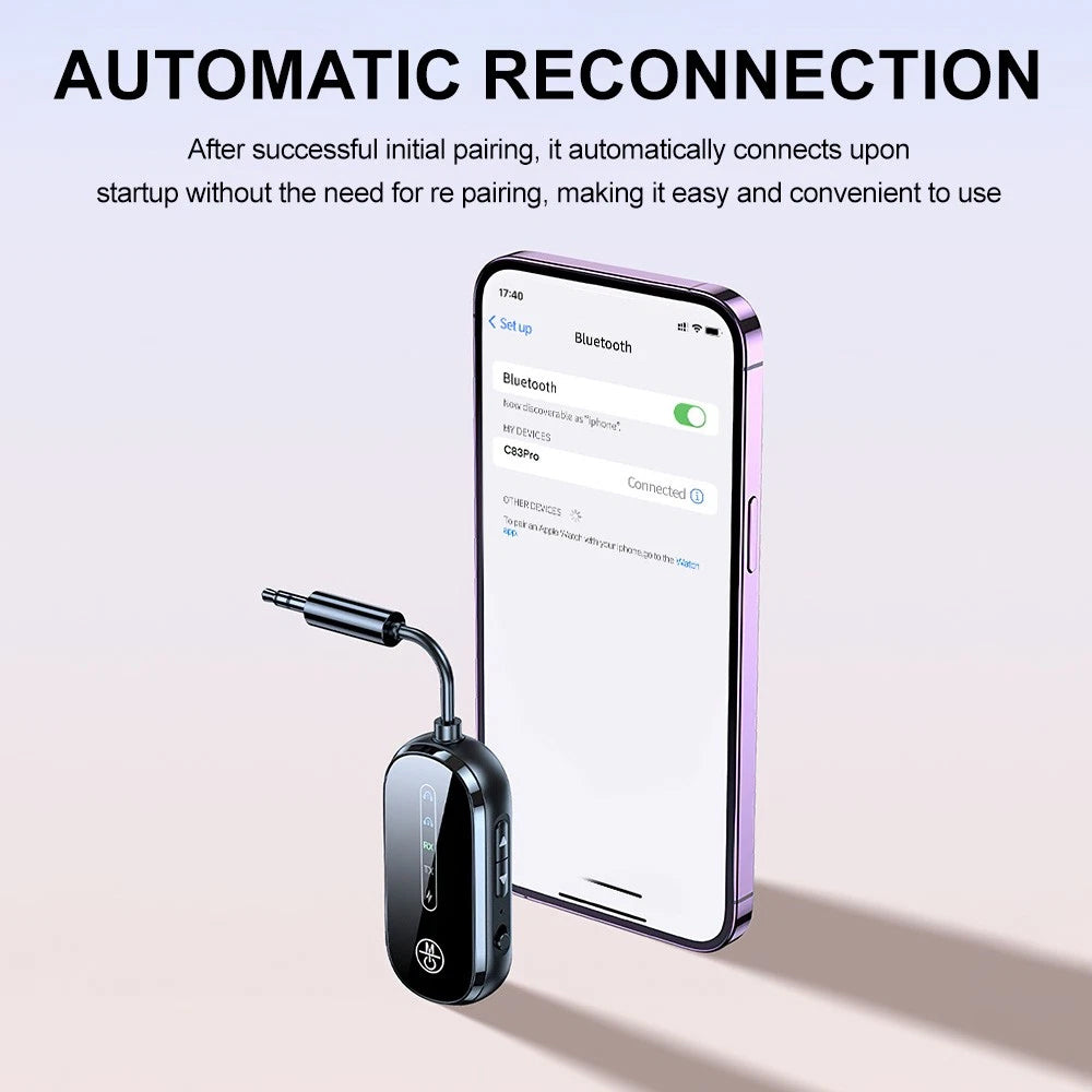 Airplane Bluetooth Transmitter for AirPods - Wireless Audio Adapter for Headphones