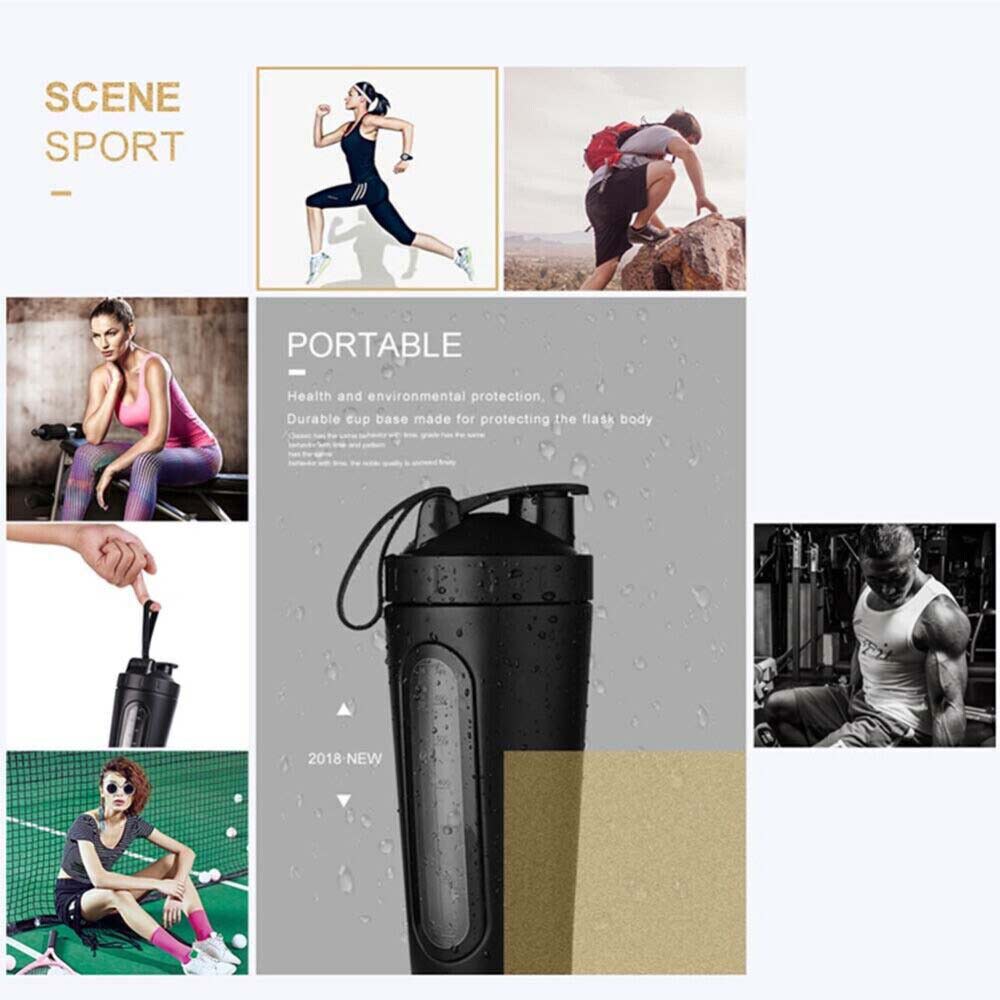 700ml Protein Powder Shaker Mixer Cup Scale Milkshake Drink Shake Bottle Sport
