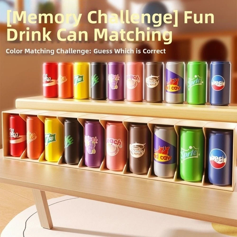 2-Player Duel Board Game – 20-Piece Drink Matching, Guess the Bottle Color, Educational Matching Game