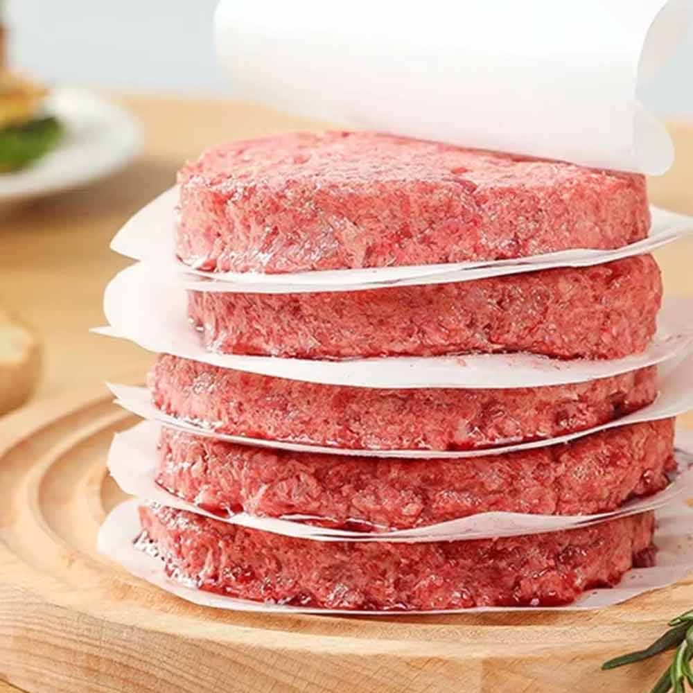 100 Pcs Non-Stick Wax Discs – 12cm Hamburger Burger Patty Wax Papers, Round