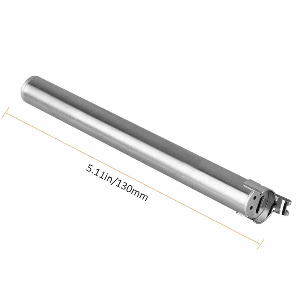 5" LED USB Rechargeable Mini Tactical Flashlight Stainless Steel Torch Pen Light