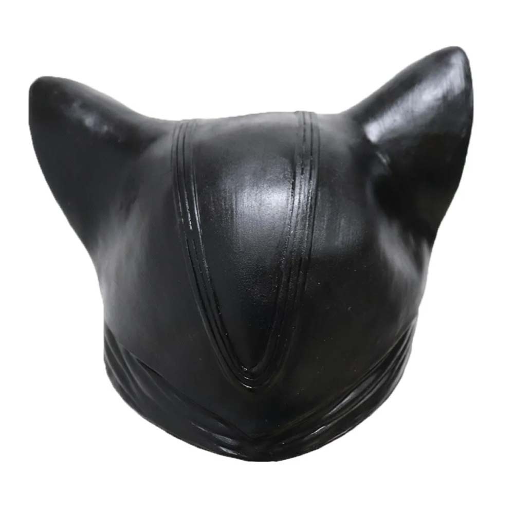 Black Catwoman Masks Womens Cosplay Adult Halloween Panther Cat Latex Mask Gift