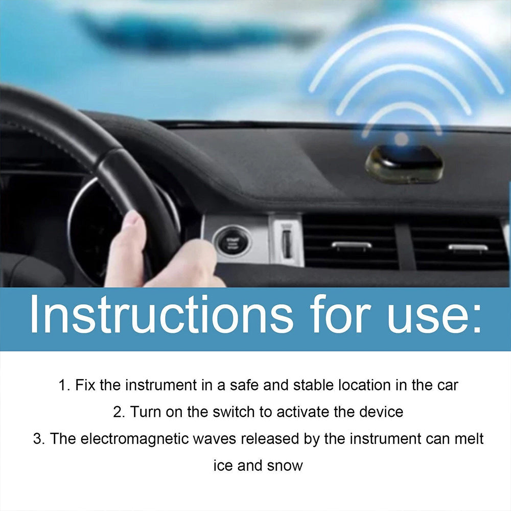 2PC Electromagnetic Windshield Defrosters - Portable Anti-Ice & Snow Remover